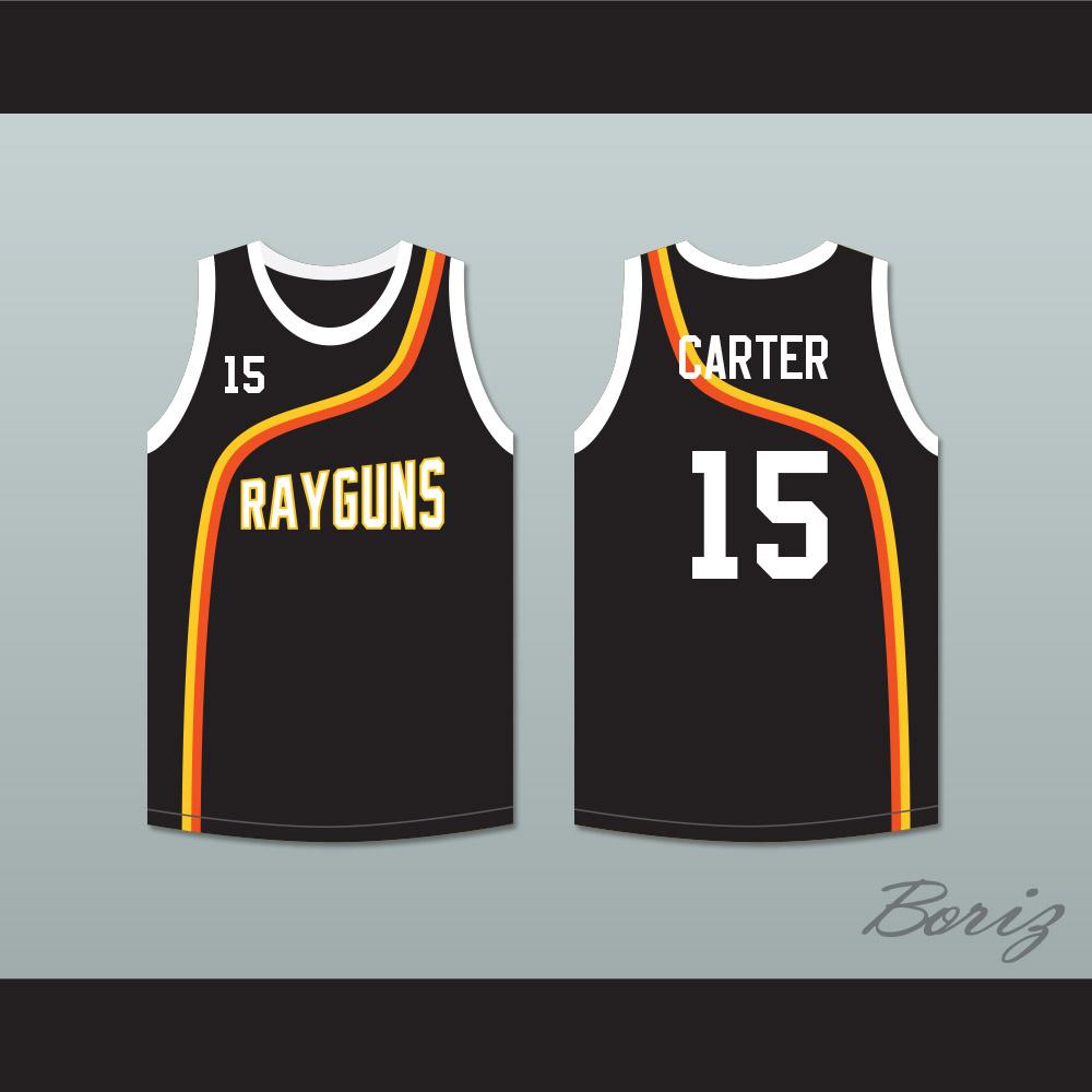 Vince Carter 15 Roswell Rayguns Black Basketball Jersey — BORIZ