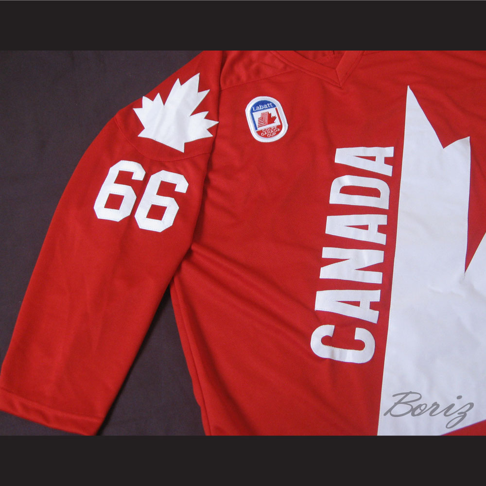 Mario Lemieux 66 Canada Cup Red Hockey Jersey — BORIZ