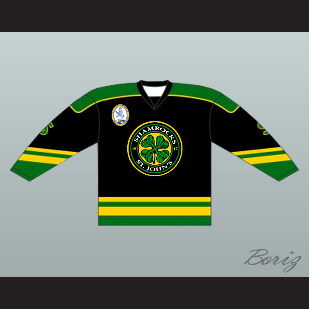  3 Ross The BOSS Rhea St John's Shamrocks Jerseys with EMHL  Patch Hockey Jersey for Men(Black,Small) : Clothing, Shoes & Jewelry