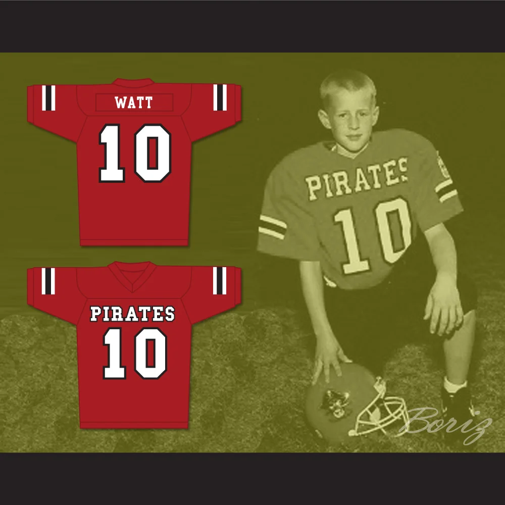 Watt 10 Pewaukee Pirates High School Football Jersey — BORIZ
