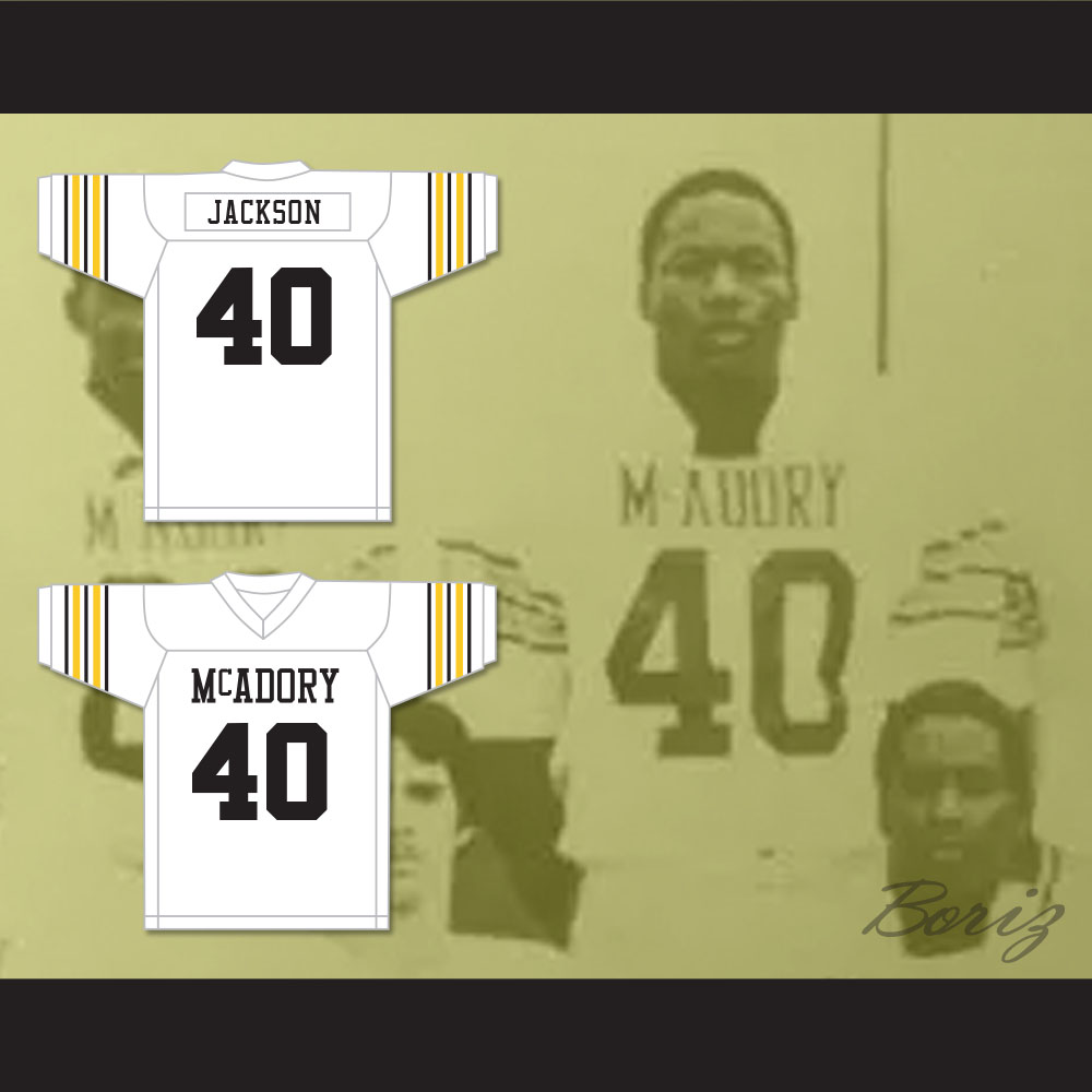 Bo Jackson 40 McAdory High School White Football Jersey — BORIZ