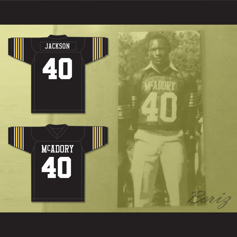Bo Jackson 40 McAdory High School Black Football Jersey — BORIZ