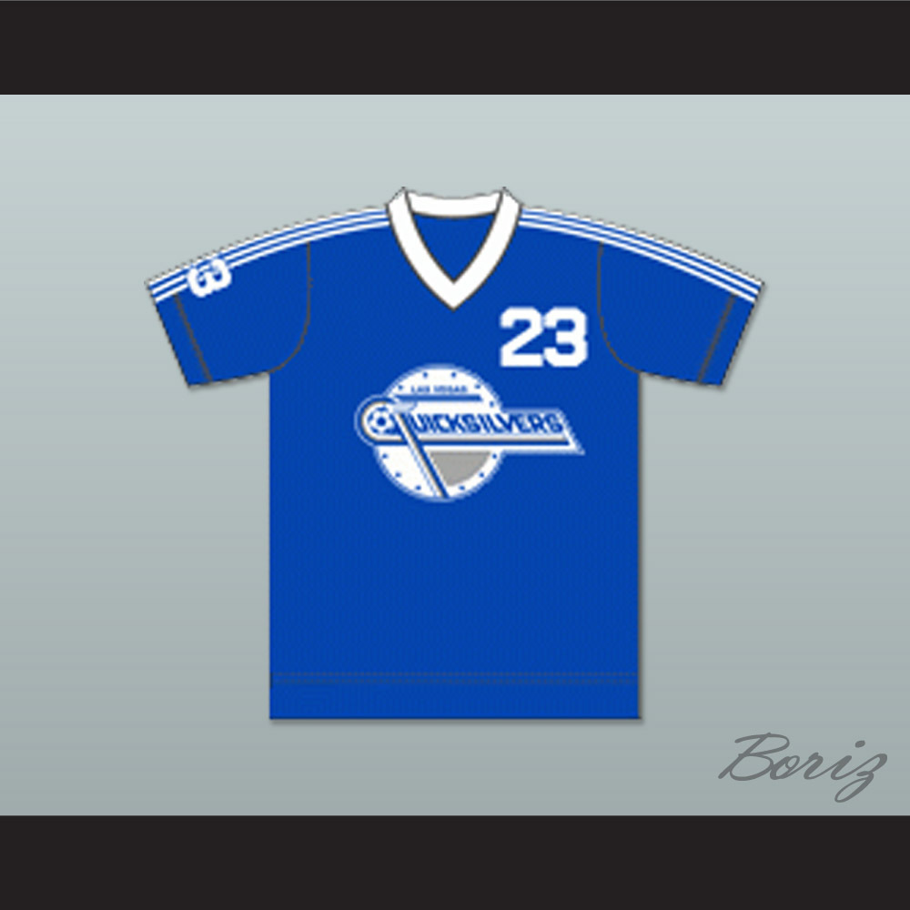 Las Vegas Quicksilvers Football Soccer Shirt Jersey Blue — BORIZ