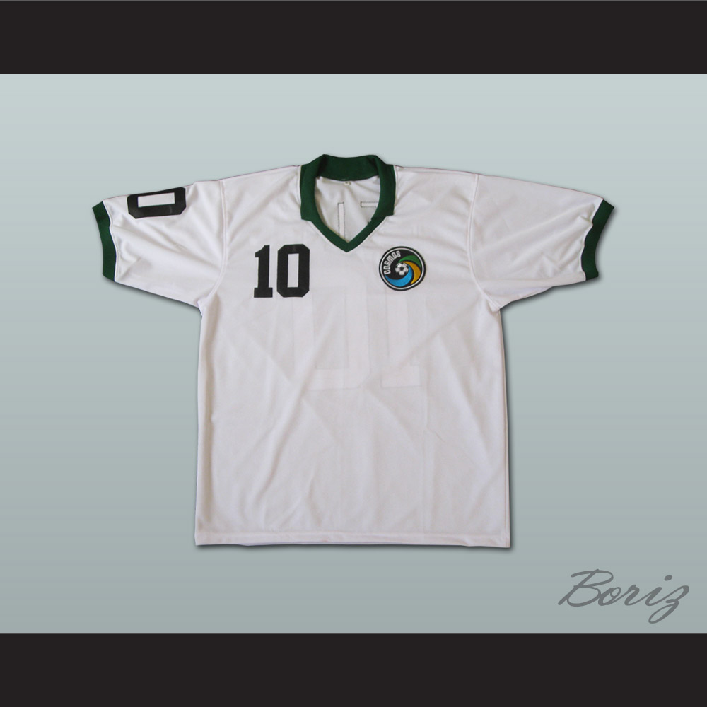 Brazilian Footballer Legend Pele Soccer Jersey White — BORIZ