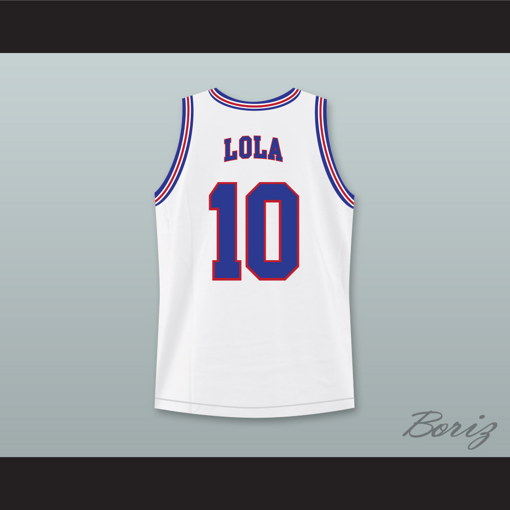 Tune Squad Lola #10 Bunny Jersey Space Jam Looney Tunes Basketball Size  Small