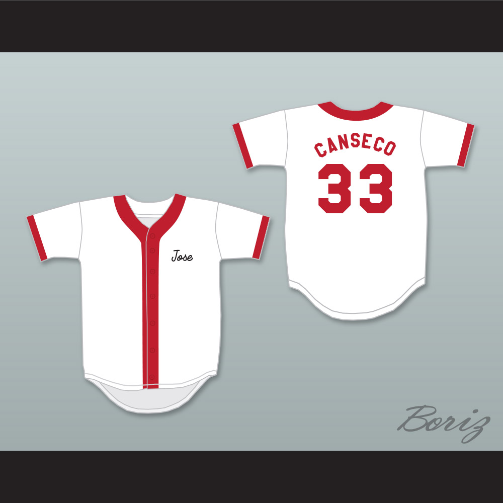 José Canseco 33 Springfield Nuclear Power Plant Softball Team Baseball  Jersey — BORIZ