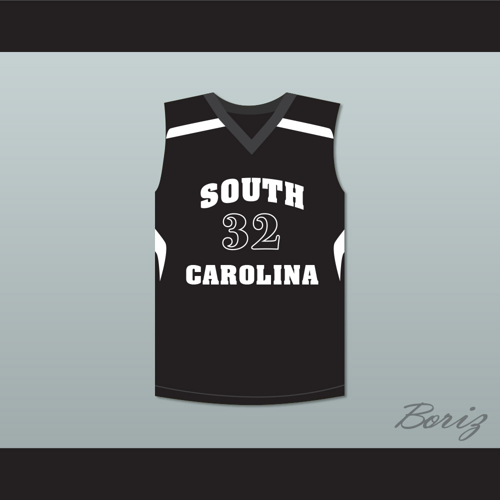 Zion Williamson 32 South Carolina Hornets Navy Blue Basketball Jersey 1