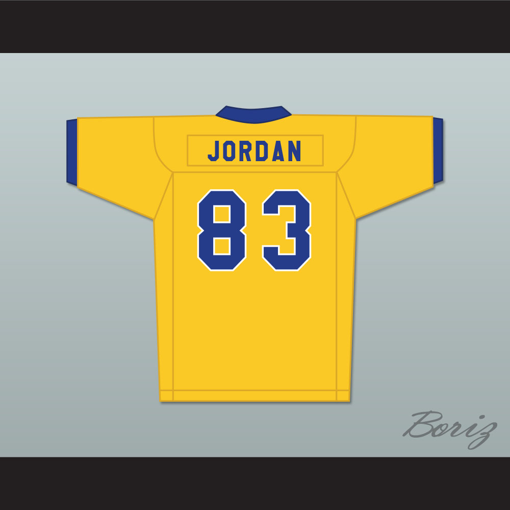 Michael Jordan 83 Laney High School Buccaneers Yellow Football Jersey —  BORIZ
