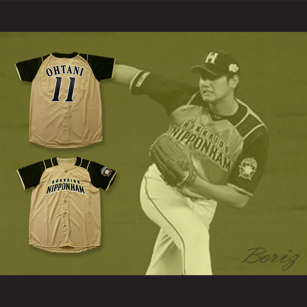 Yellow Shohei Ohtani #11 Hokkaido Nippon Ham Fighters Baseball Jerseys  Japan Stitched Baseball Los Angeles