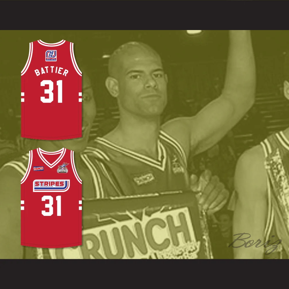 Shane Battier 31 Stripes Basketball Jersey Rock N' Jock All Star Jam 2002 â BORIZ