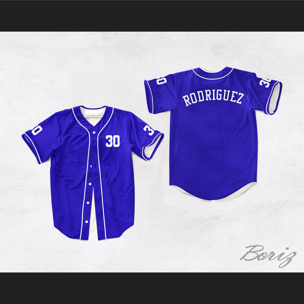 Benny 'The Jet' Rodriguez 30 Blue Dye Sub Baseball Jersey — BORIZ