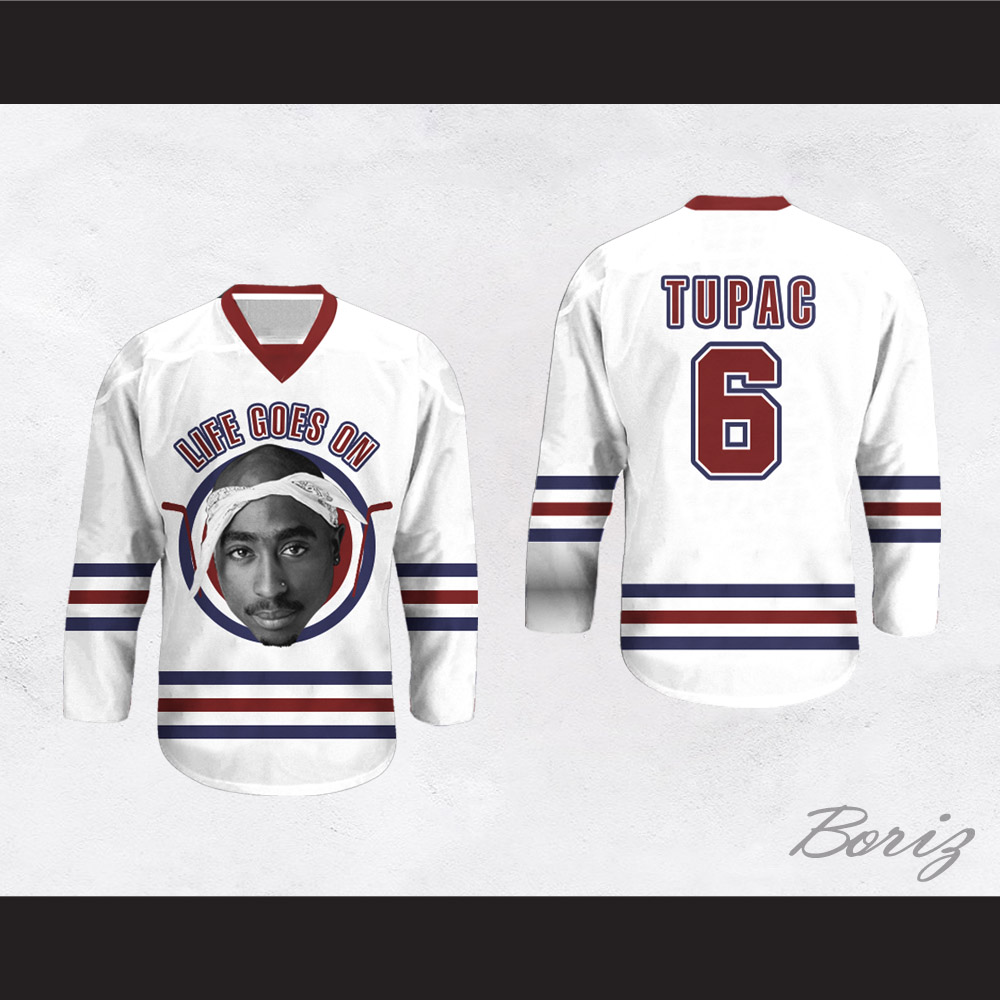 Tupac Shakur 96 Hockey Jersey