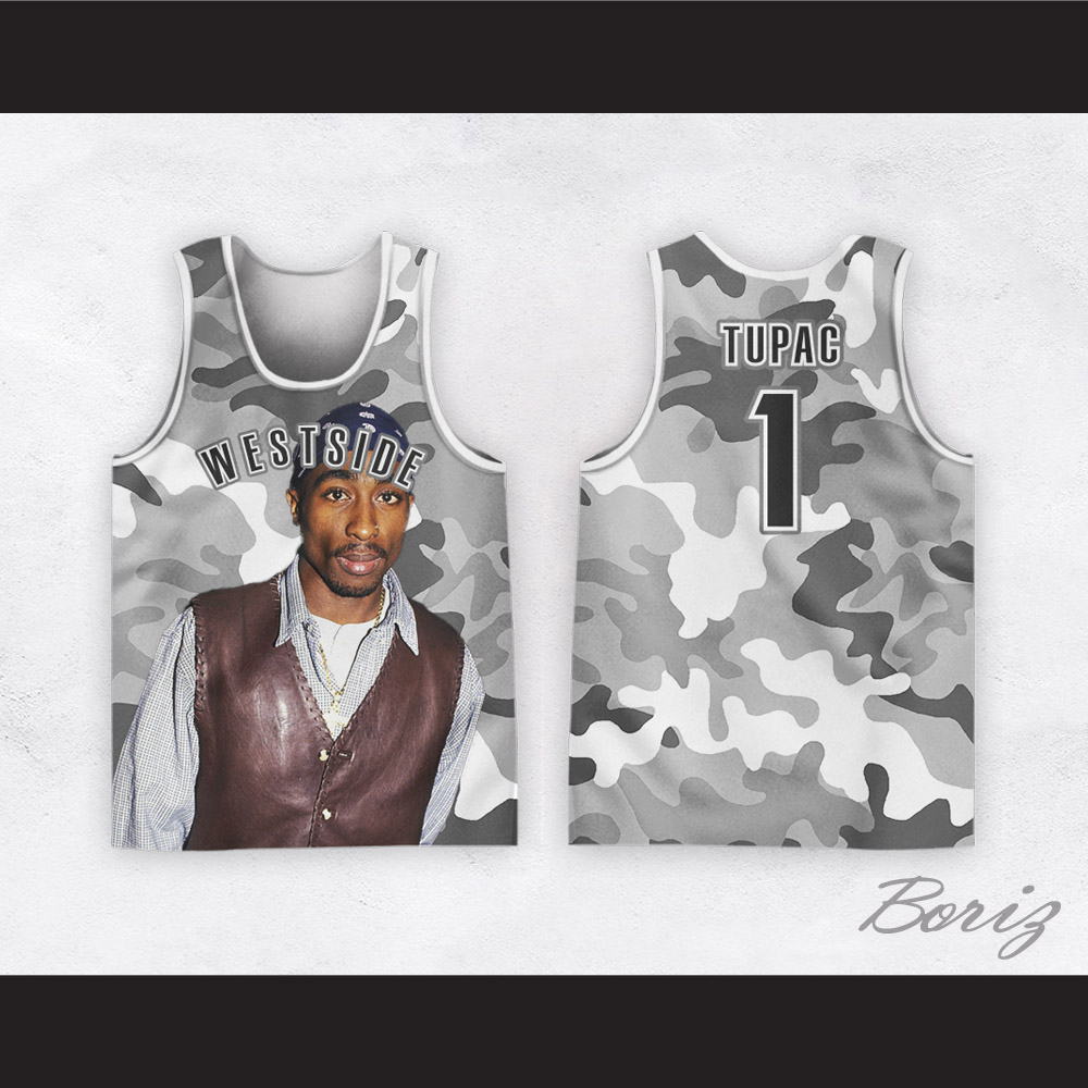 Tupac Shakur 8 Hit Em Up Basketball Jersey — BORIZ