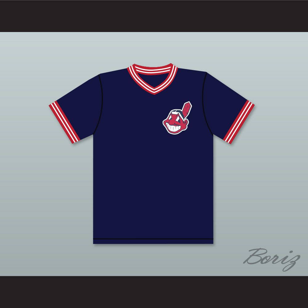 Lou Brown 34 Dark Blue Baseball Jersey Major League — BORIZ