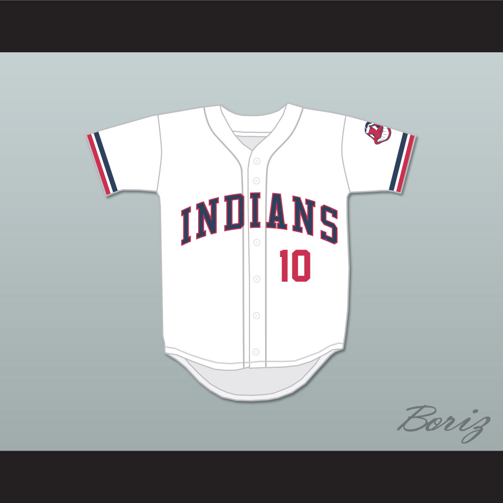 Eddie Harris 10 White Baseball Jersey Major League — BORIZ