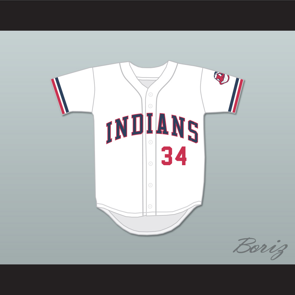 Lou Brown 34 White Baseball Jersey Major League — BORIZ