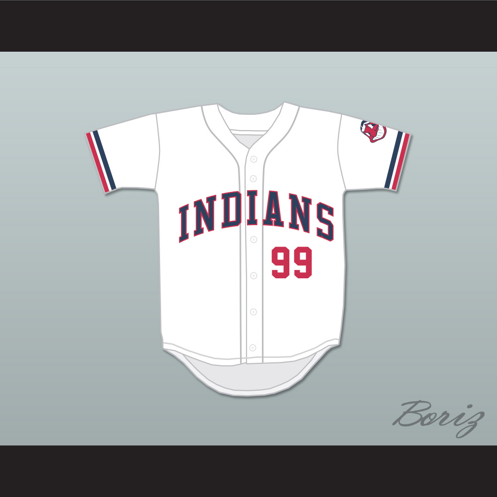 Ricky Vaughn 99 White Baseball Jersey Major League — BORIZ