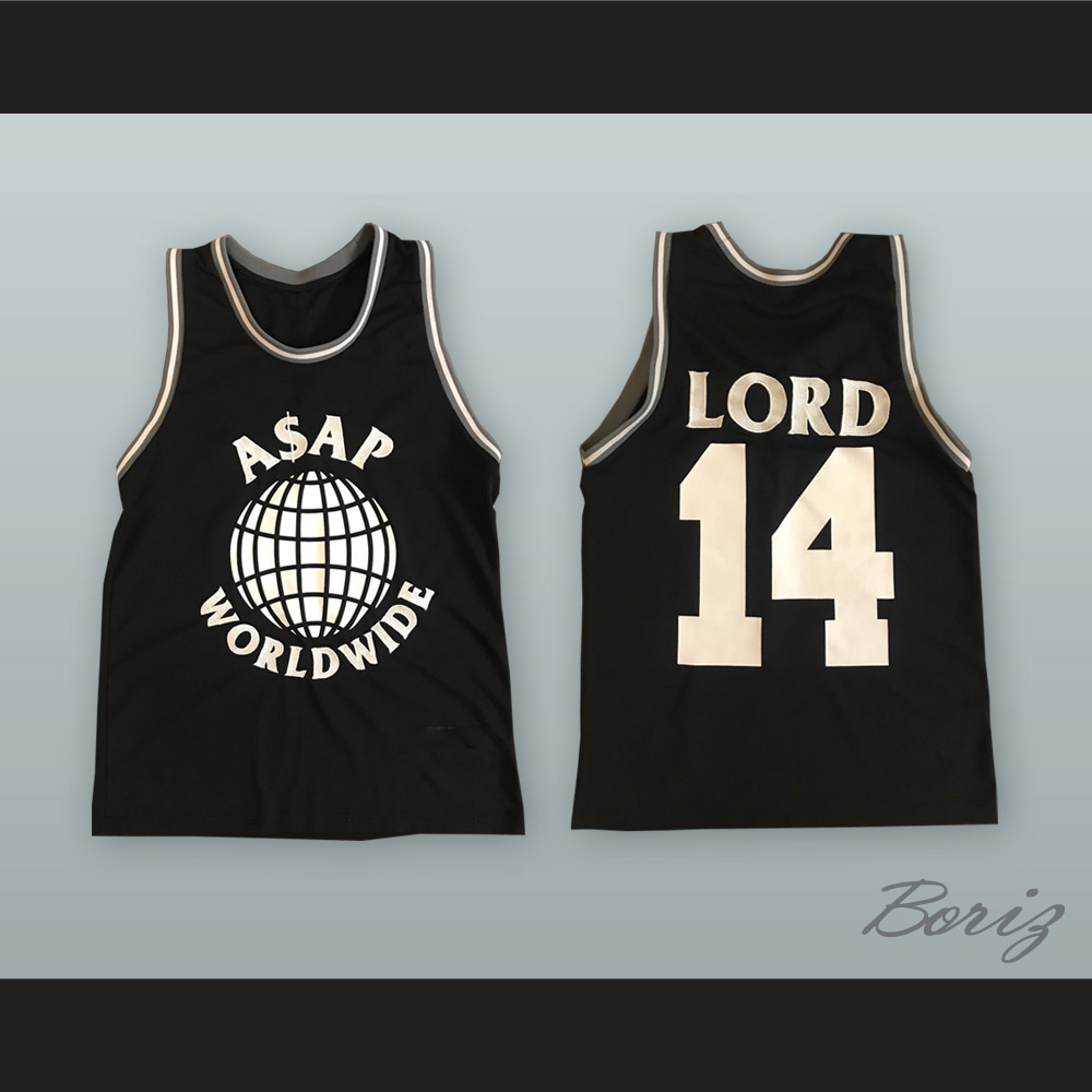 A$AP Rocky 14 Ferg Trap Lord Worldwide Basketball Jersey — BORIZ