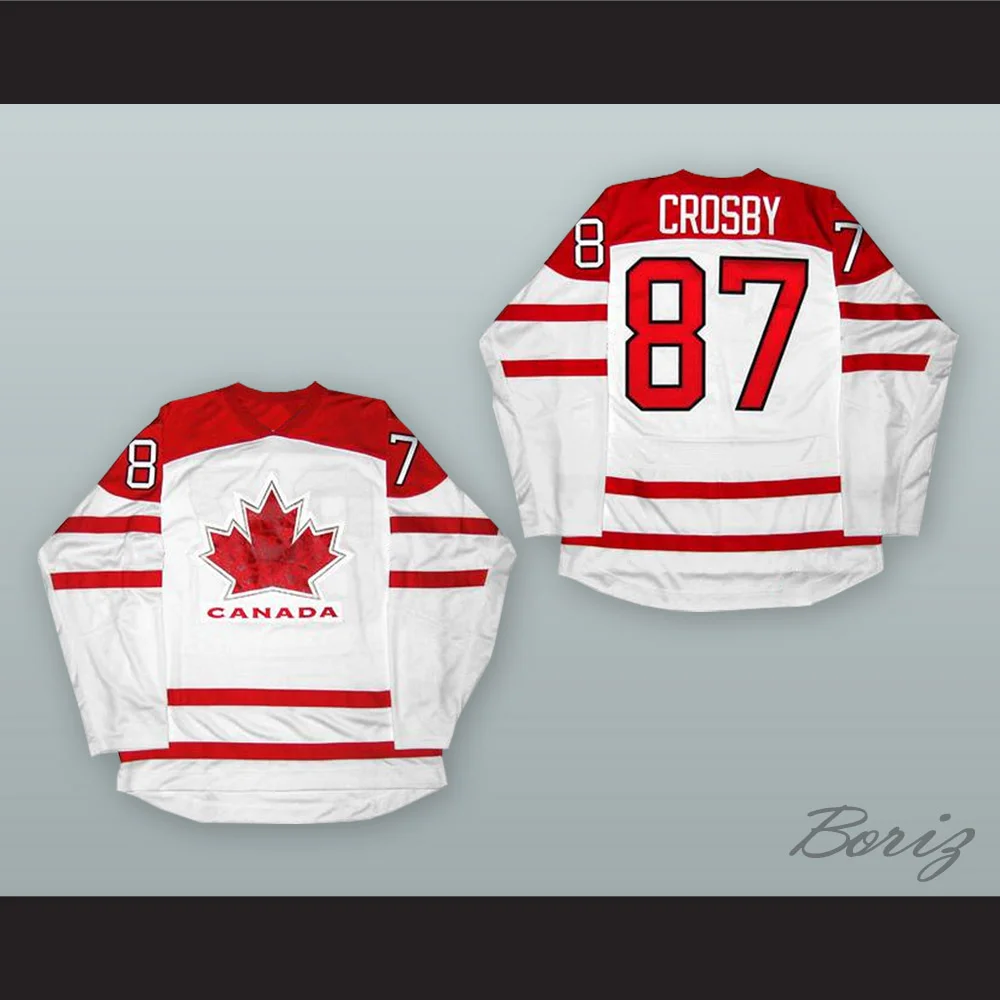 Sidney Crosby 87 Canada White Hockey Jersey — BORIZ