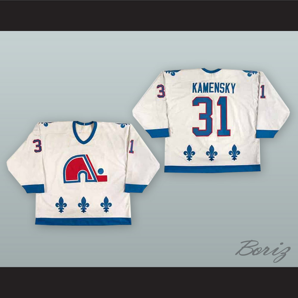 Valeri Kamensky 31 Quebec Nordiques White Hockey Jersey — BORIZ