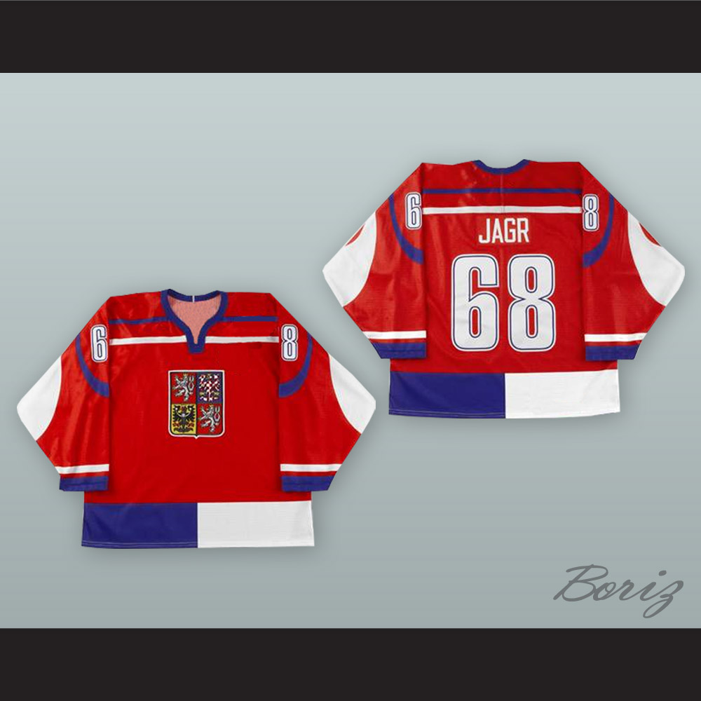 Jaromir Jagr 68 Czech Republic National Team Red Hockey Jersey — BORIZ