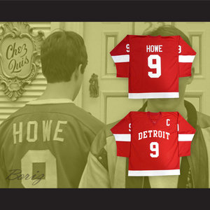 JerseyCreater 1986 Gordie Howe #9 Hockey Jerseys Red Movie Cameron Frye Jersey Red Stitched;Toddler/Youth/Adult;Custom Names