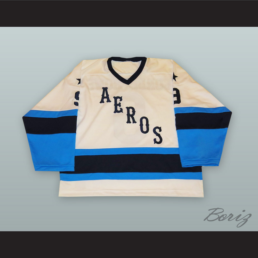 Gordie Howe 9 Houston Aeros White Hockey Jersey — BORIZ