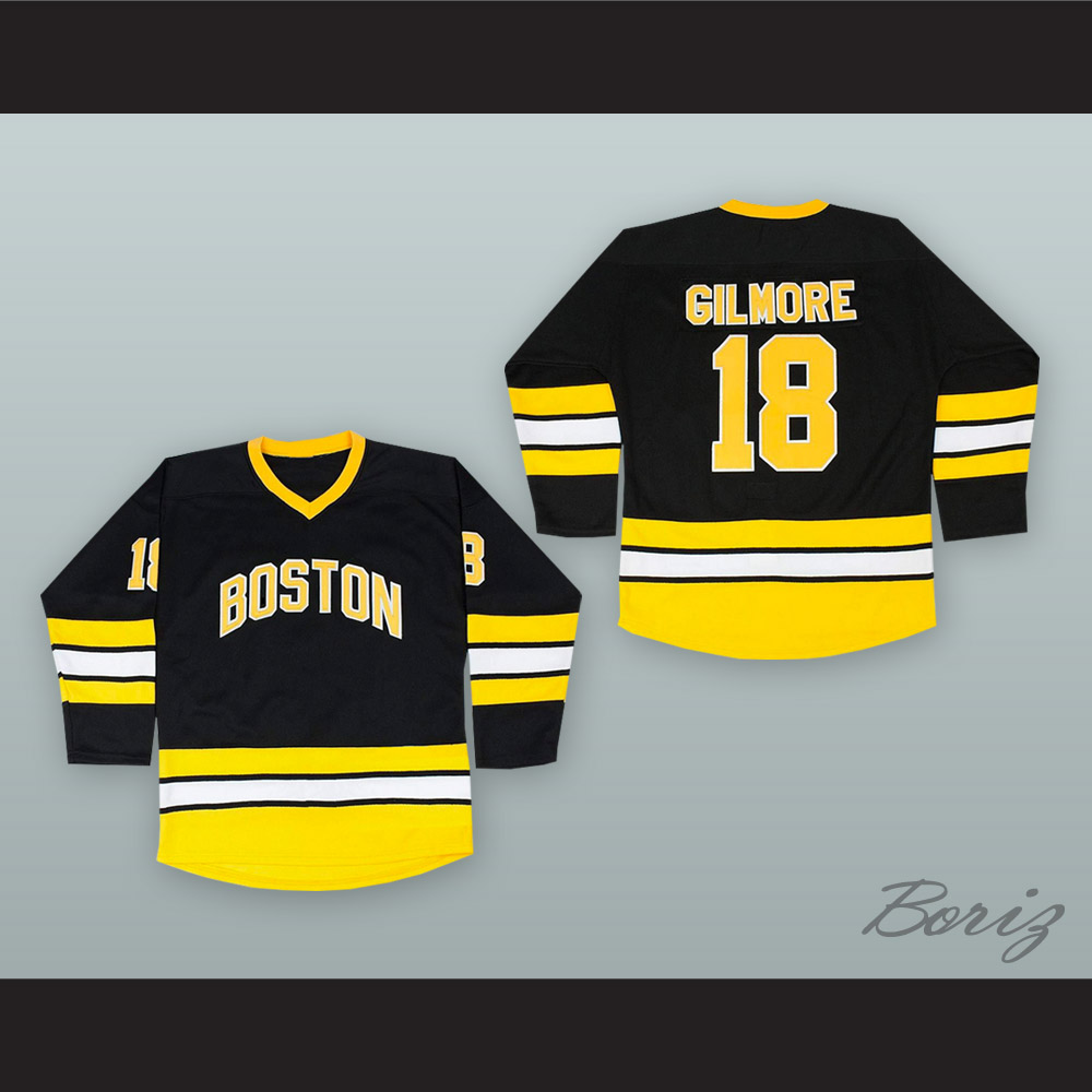 Happy Gilmore #18 Boston Movie Hockey Jersey Black Stitched