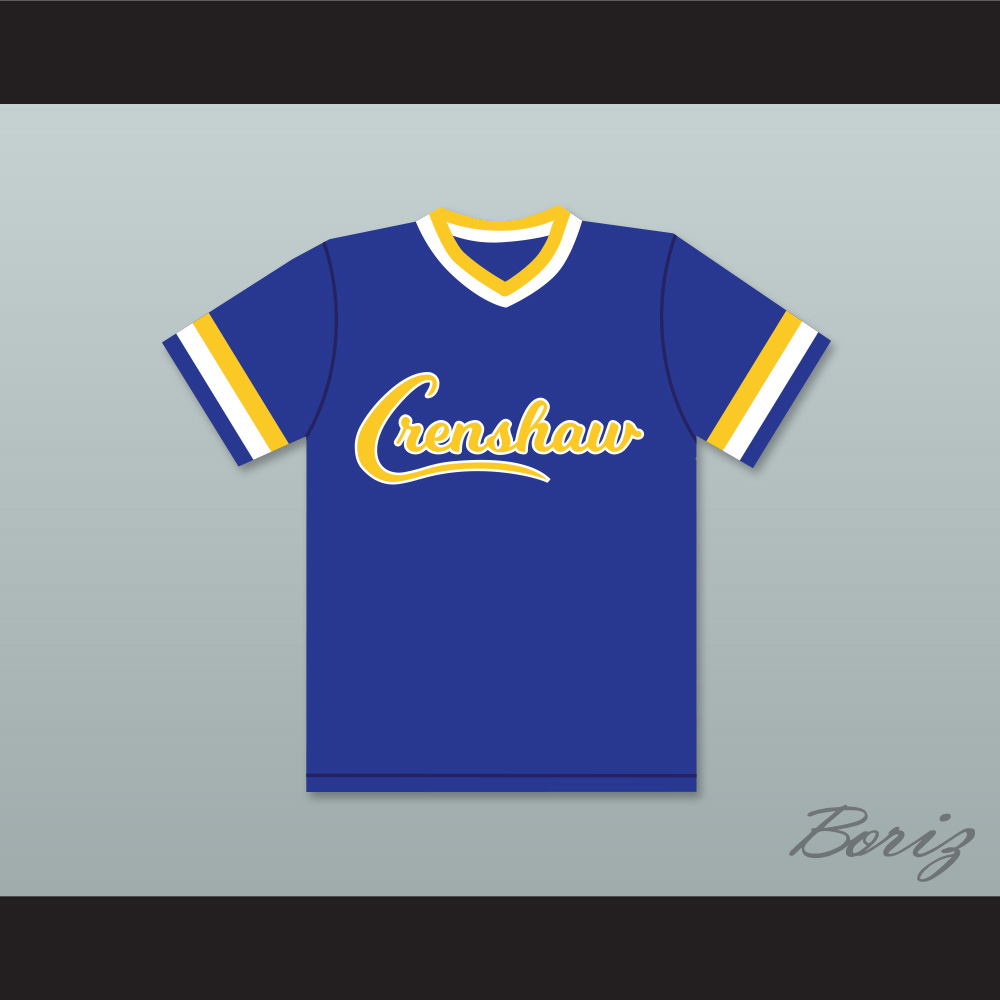 Darryl Strawberry 18 Crenshaw High School Cougars Blue Baseball