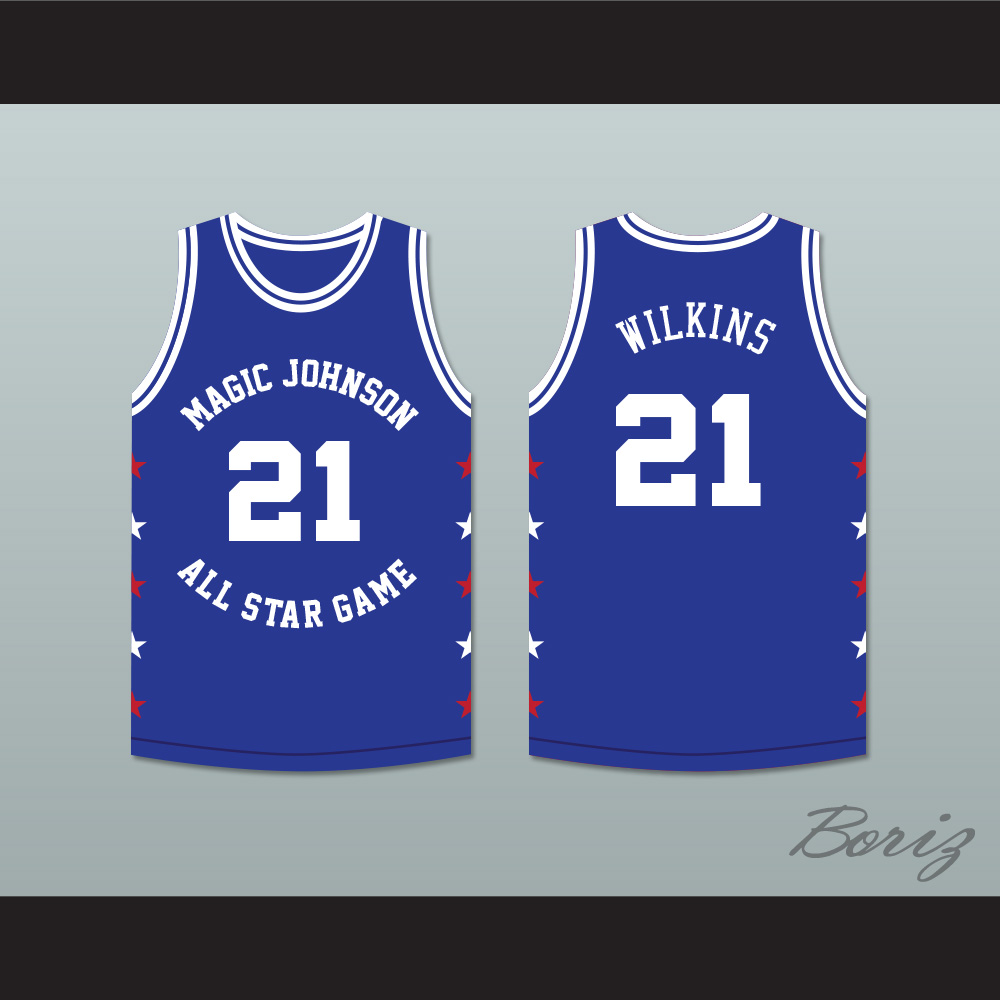 Lot Detail - 1988 Dominique Wilkins Mid-Summer Nights Magic Johnson  All-Star Charity Game-Used & Autographed Jersey (JSA)