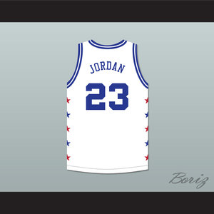 Michael Jordan 23 Magic Johnson All Star Game Blue Basketball Jersey 1988  Midsummer Night's Magic Charity Event — BORIZ
