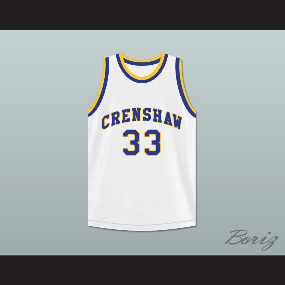 Nipsey Hussle 33 Crenshaw High School White Basketball Jersey — BORIZ
