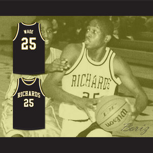 Dwyane Wade #25 Richards High School X Miami Basketball Jersey