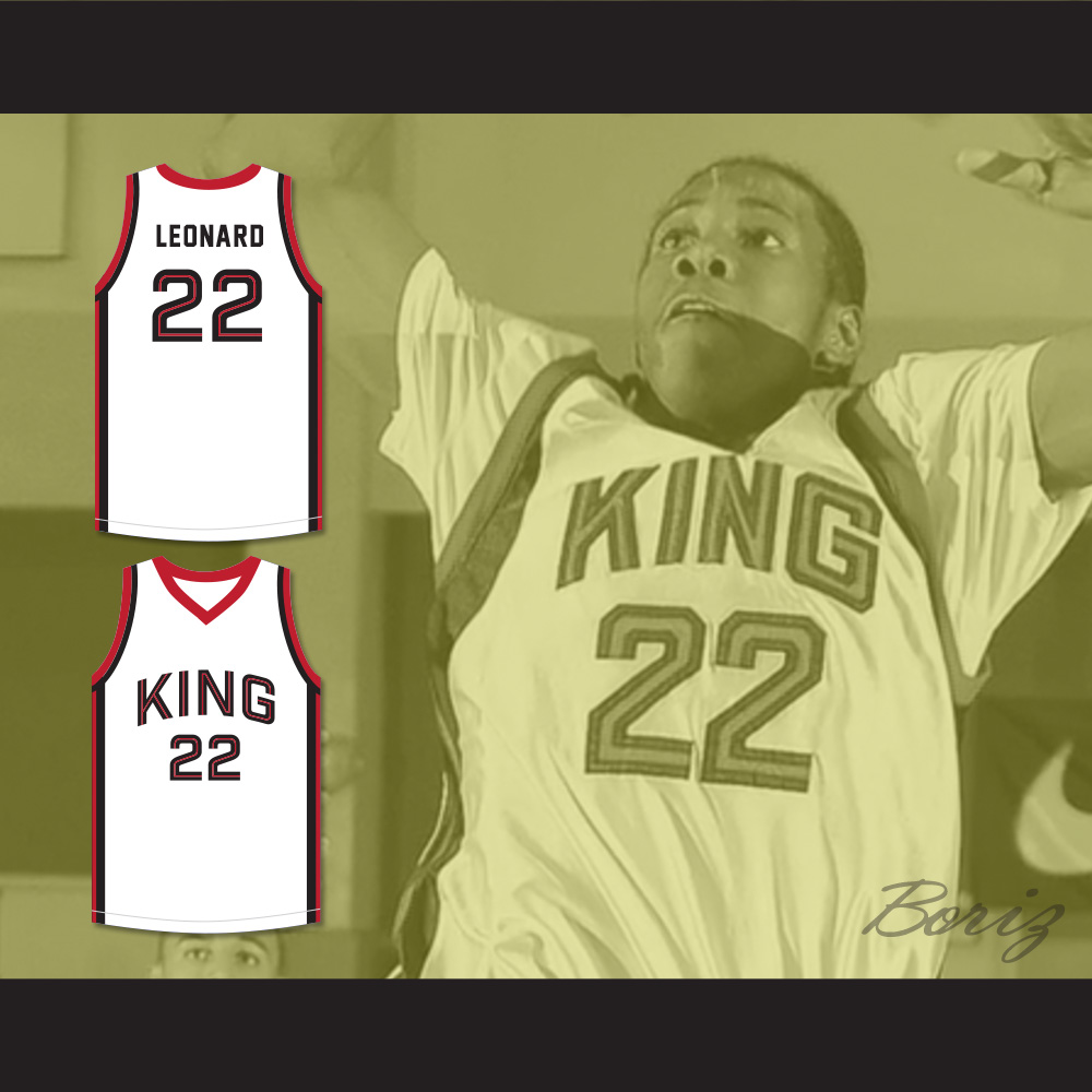 Kawhi Leonard 22 Martin Luther King High School Wolves White Basketball  Jersey 8 — BORIZ