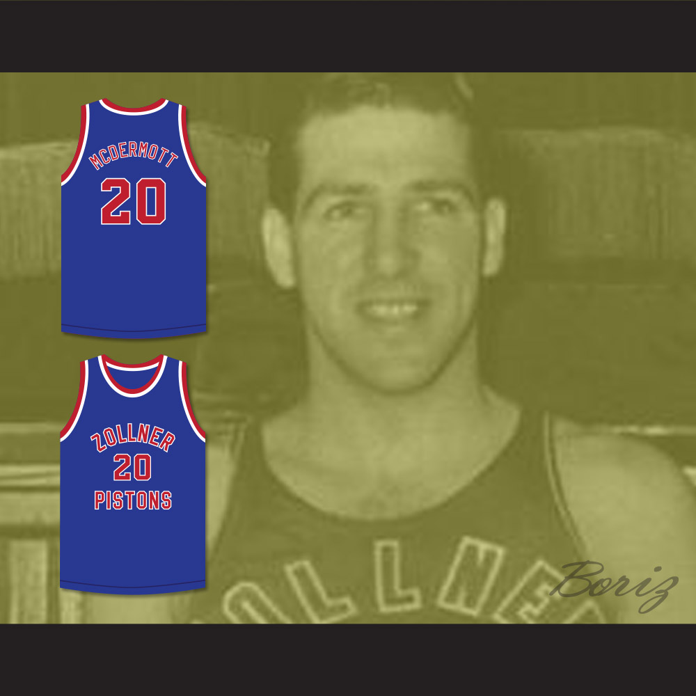 Bobby McDermott 20 Fort Wayne Zollner Pistons Basketball Jersey