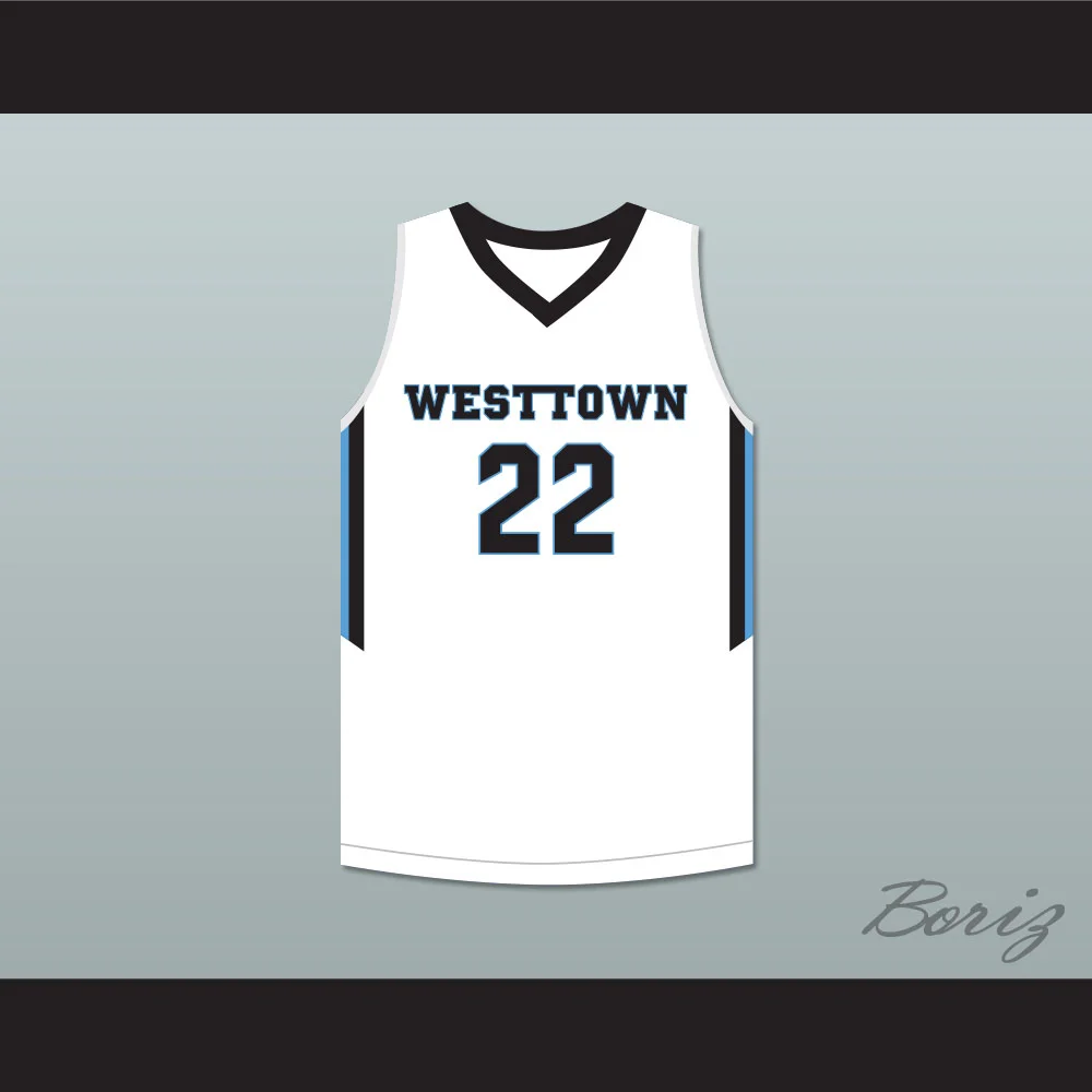 Cam Reddish 22 Westtown School Moose White Basketball Jersey — BORIZ