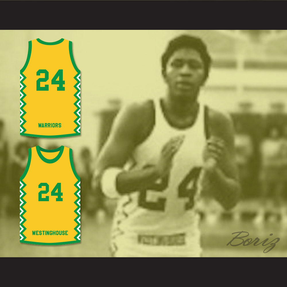 Brown 10 Westinghouse High School Warriors Yellow Basketball Jersey