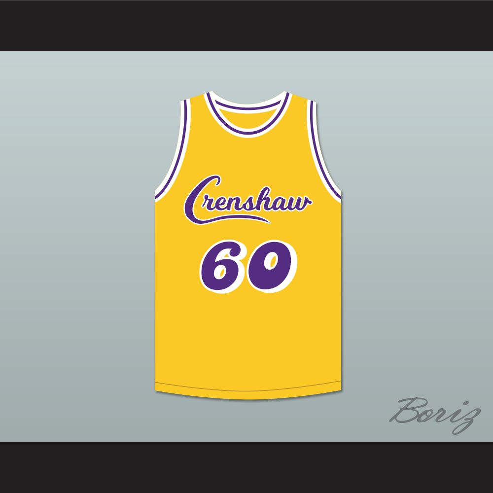 Nipsey Hussle 60 Crenshaw Yellow Basketball Jersey 2 — BORIZ