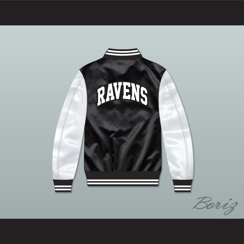 Black Satin Baltimore Ravens MA-1 Bomber Jacket - Jackets Expert