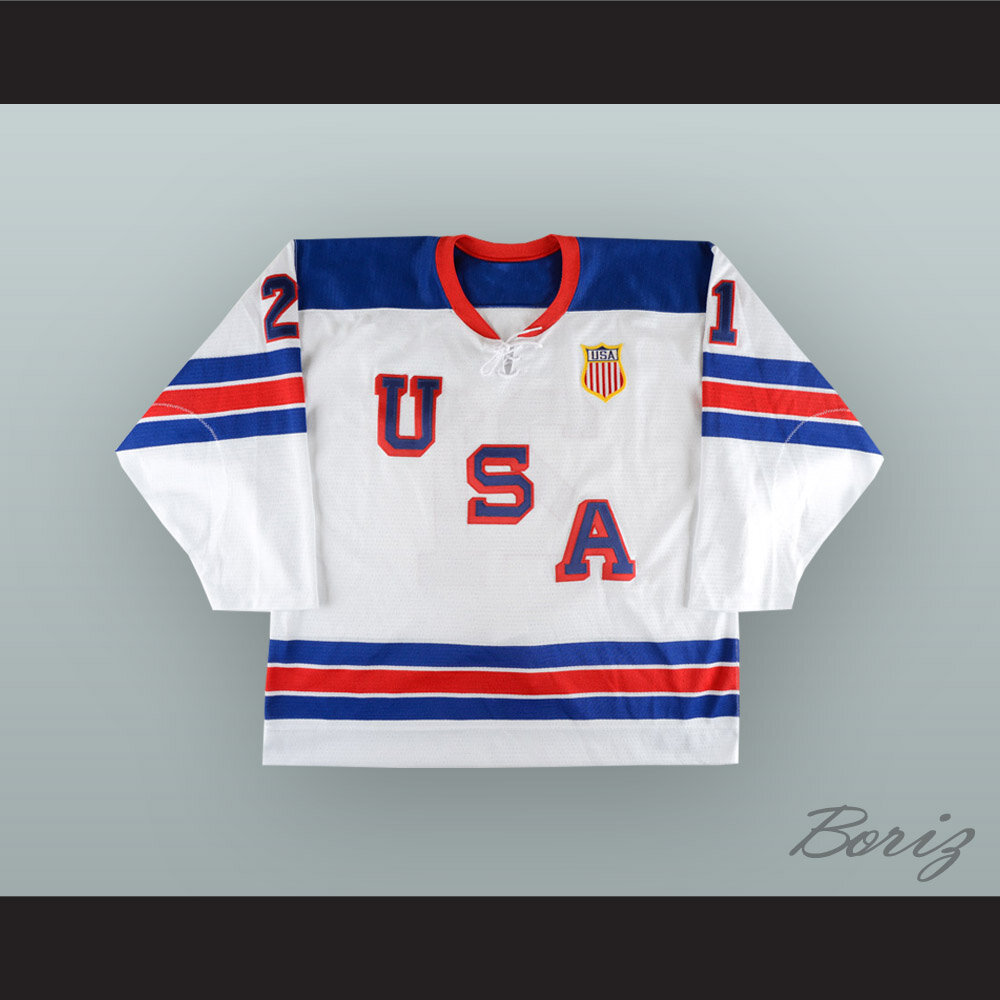Ryan Hitchcock 21 Team USA World Junior Championships White Hockey Jersey — BORIZ