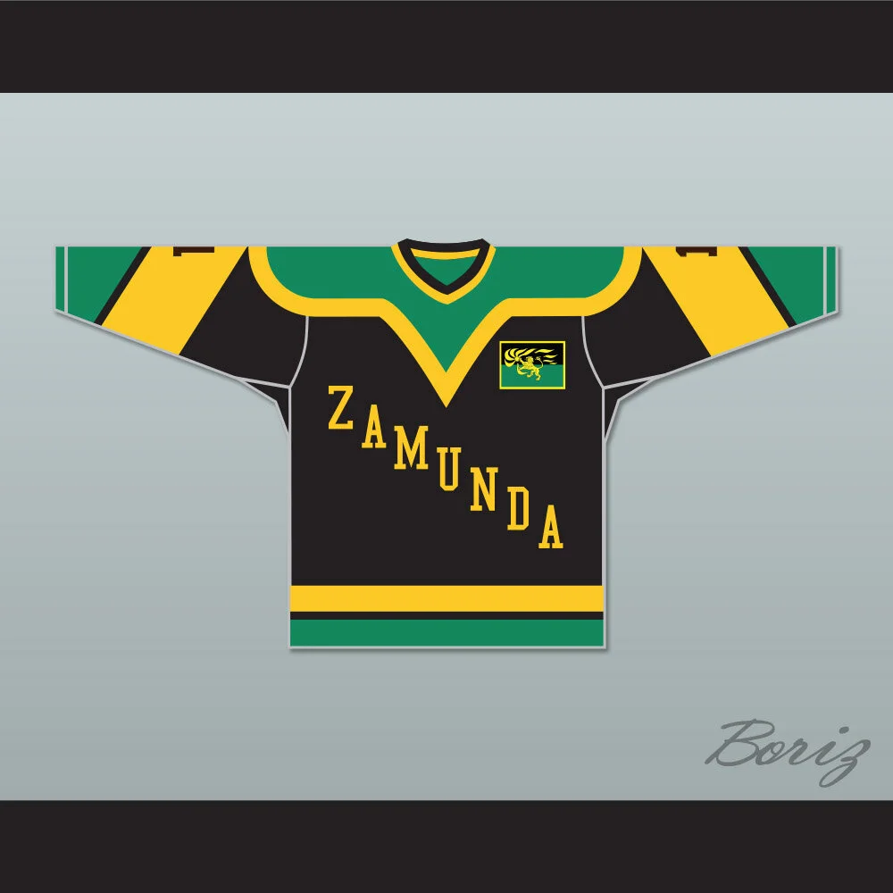 Prince Akeem Joffer Black Hockey Jersey with Flag Patch — BORIZ