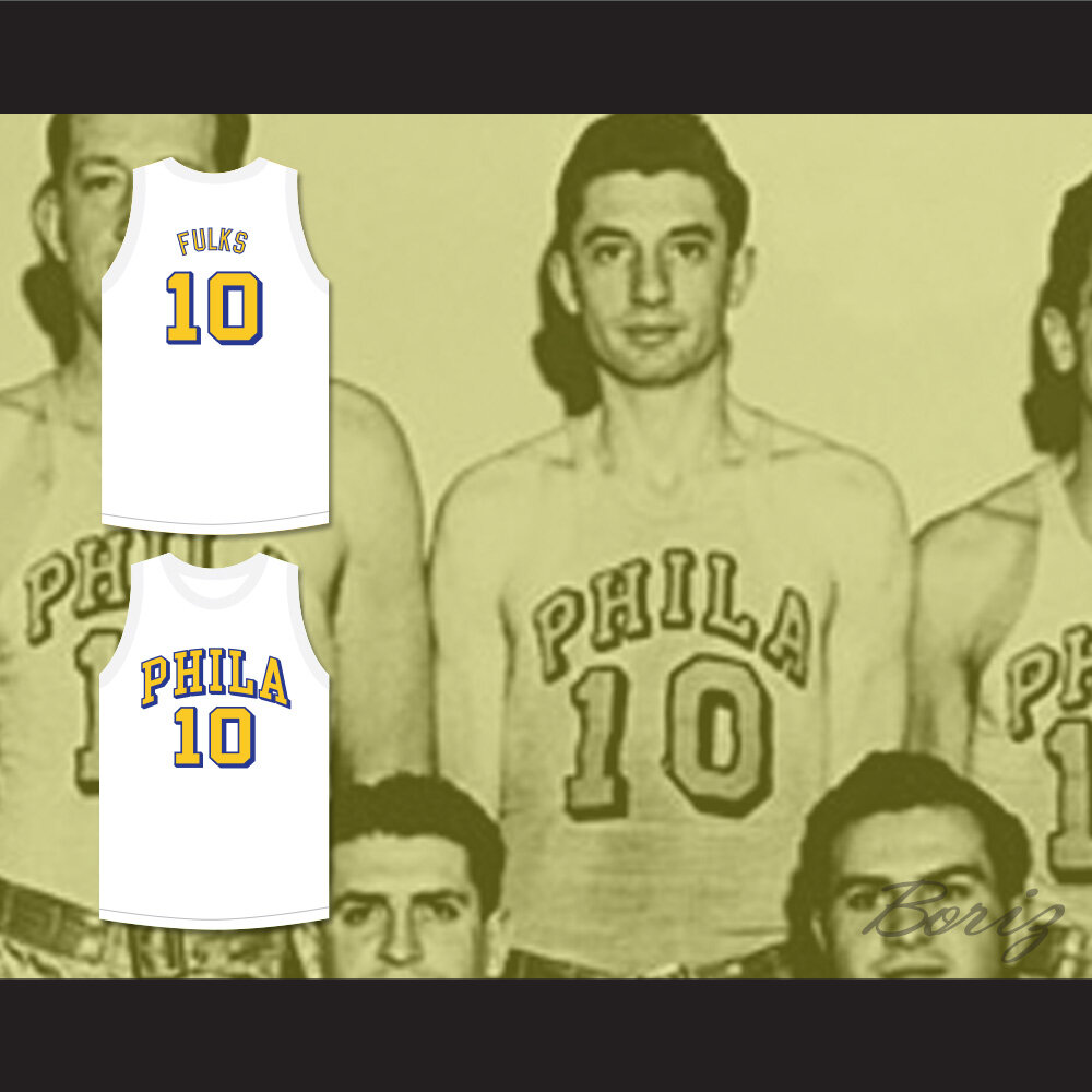 Joe Fulks 10 Philadelphia Warriors White Basketball Jersey 2 — BORIZ