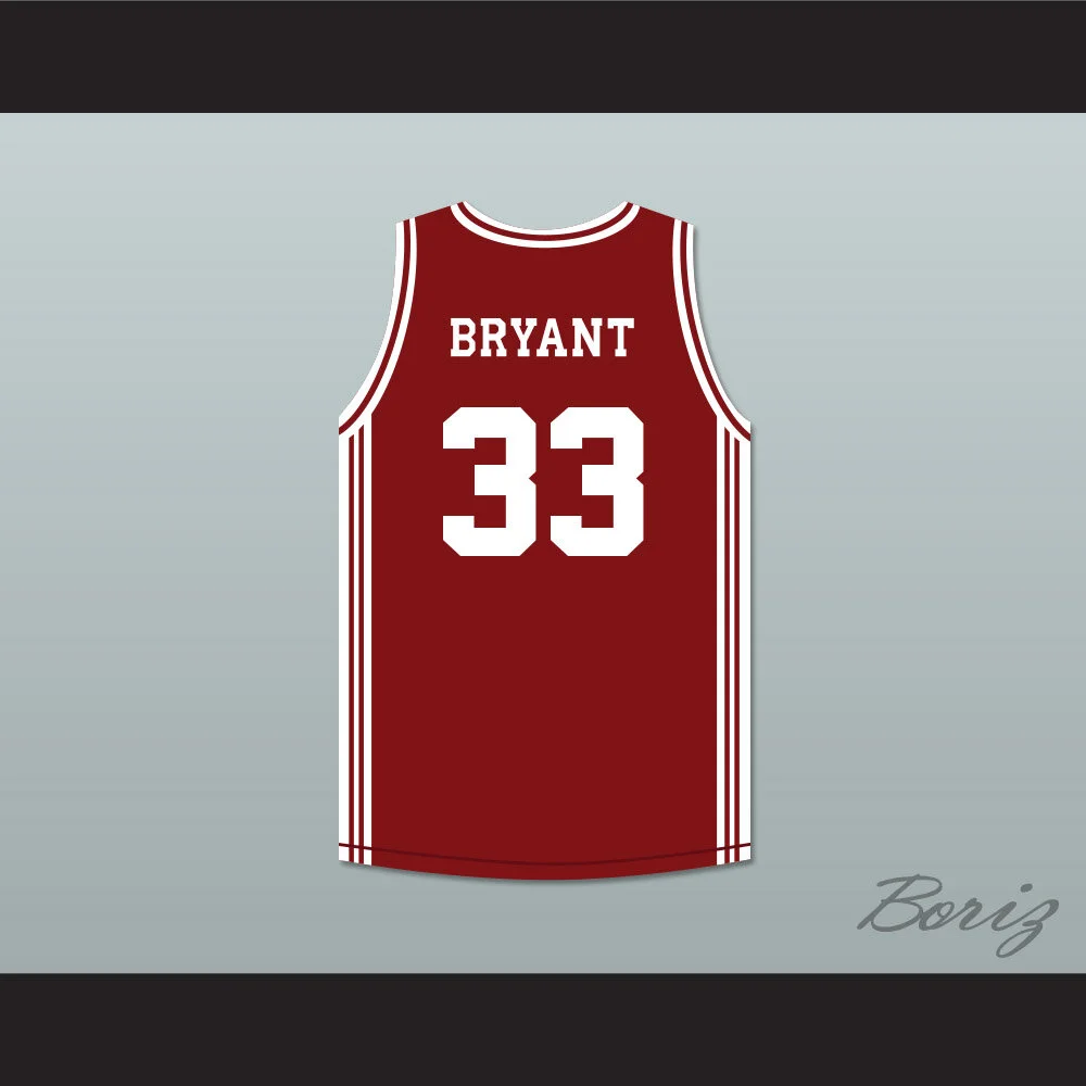 Kobe Bryant 33 Lower Merion High School Aces Maroon Basketball