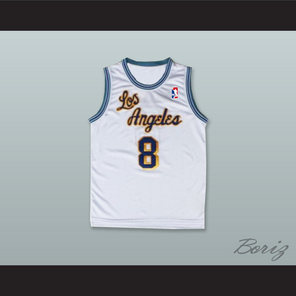 K. Bryant 8 Los Angeles White Retro Basketball Jersey with League