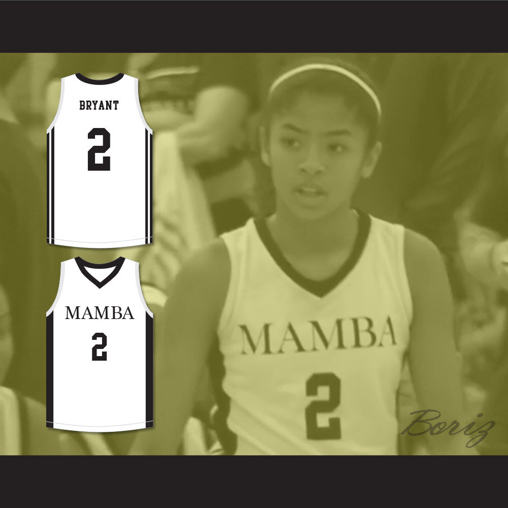 Gianna Bryant 2#Mamaba Basketball Jersey All Stitched Mamba Mentality
