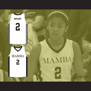 Gianna Bryant 2 Mamba Ballers Black Basketball Jersey Version 2