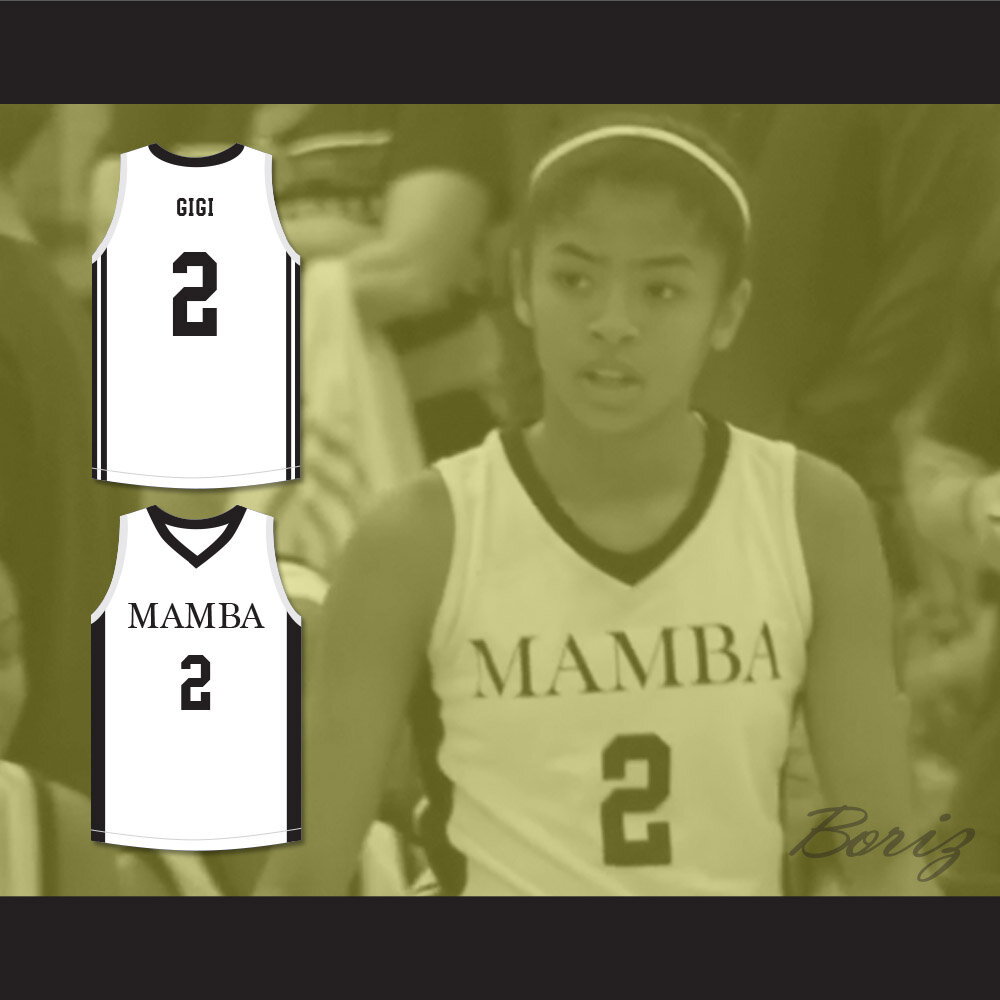 Gigi Mamba Ballers White Basketball Jersey Version — BORIZ