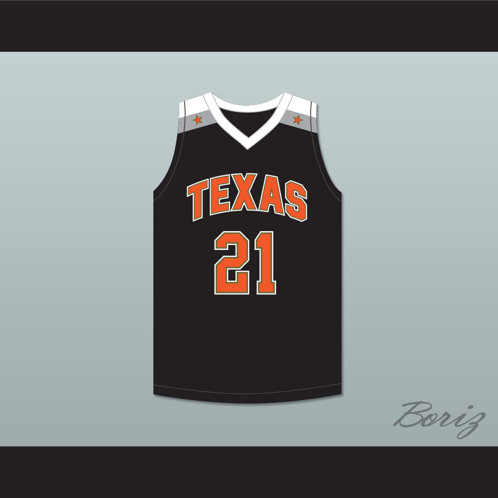 Player 21 Texas D1 Ambassadors AAU Black Basketball Jersey 1 — BORIZ