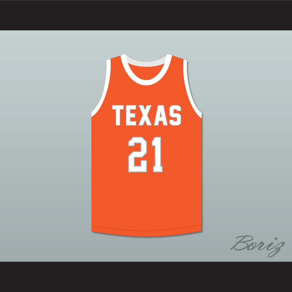 Alex Caruso 21 Texas D1 Ambassadors AAU White Basketball Jersey 2 — BORIZ