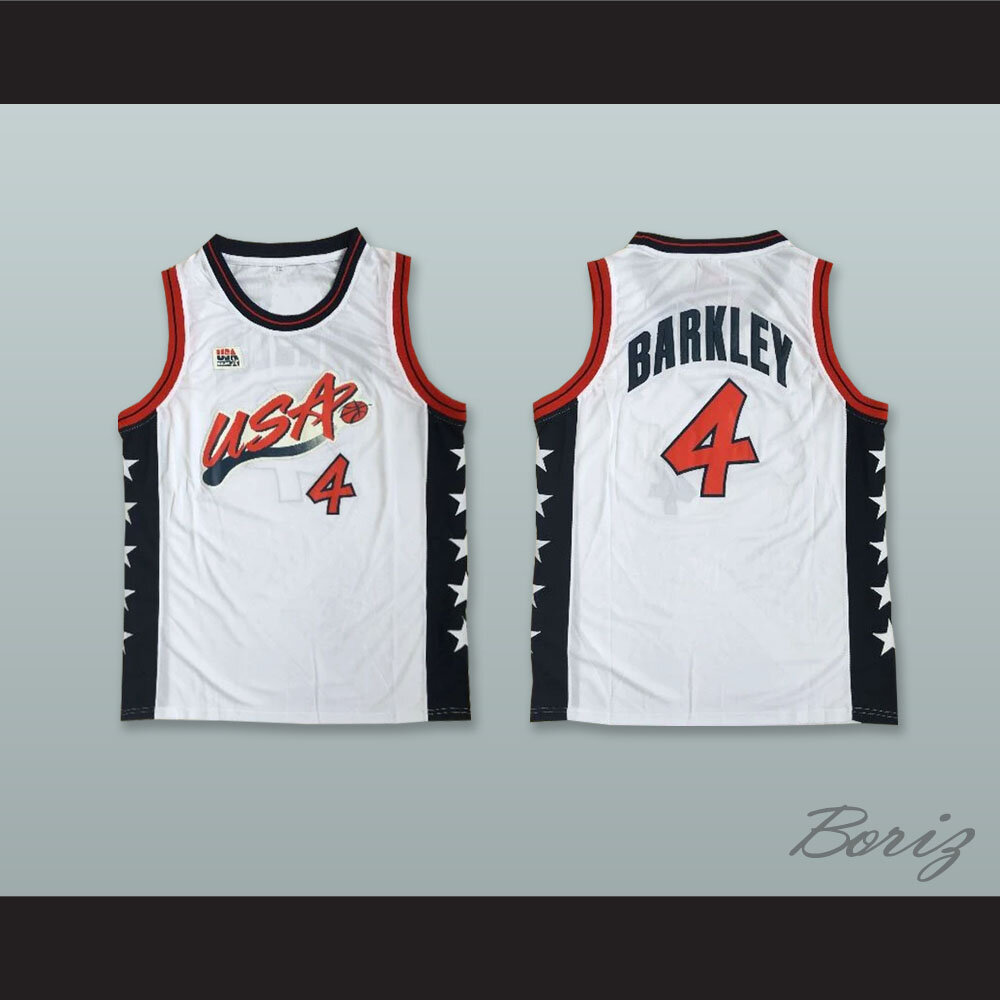 Charles Barkley USA Team Home Basketball Jersey — BORIZ